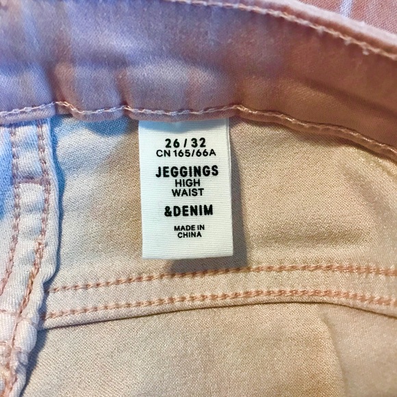 H&M Blush High Waisted Denim Jegging - Size:26 EUC - Picture 5 of 5